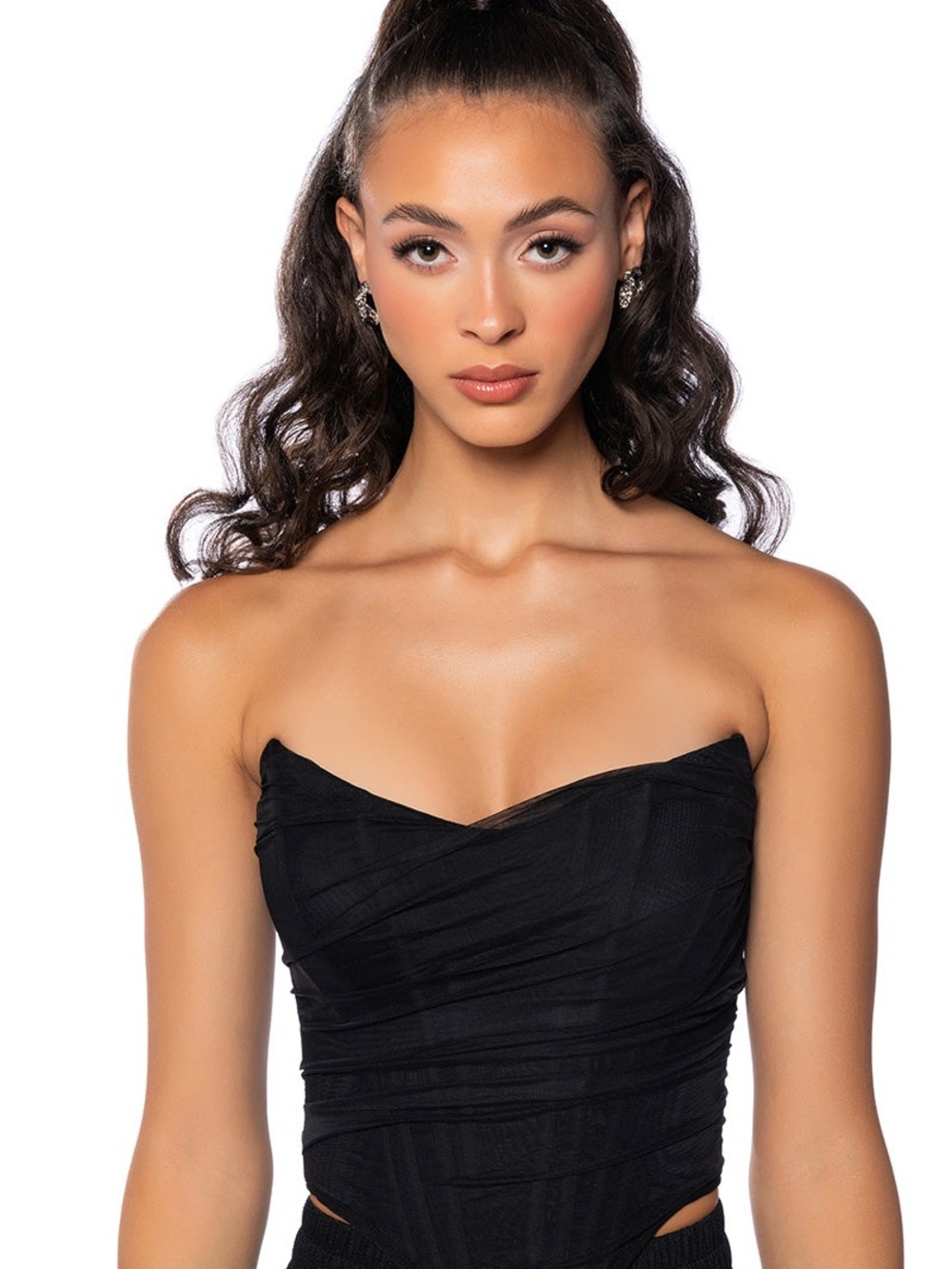 Mesh Bone Structured Corset